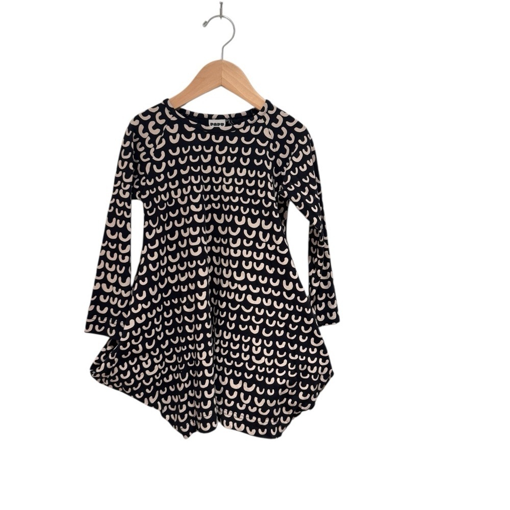 PAPU Black Casual Dress with abstract print - size 3-4